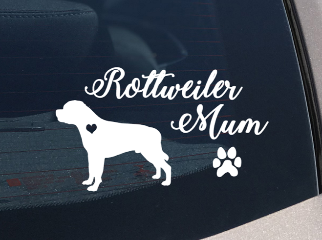 Rottweiler Mum decal