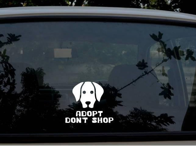 Adopt Don't Shop Decal / Sticker - My Crafty Dog