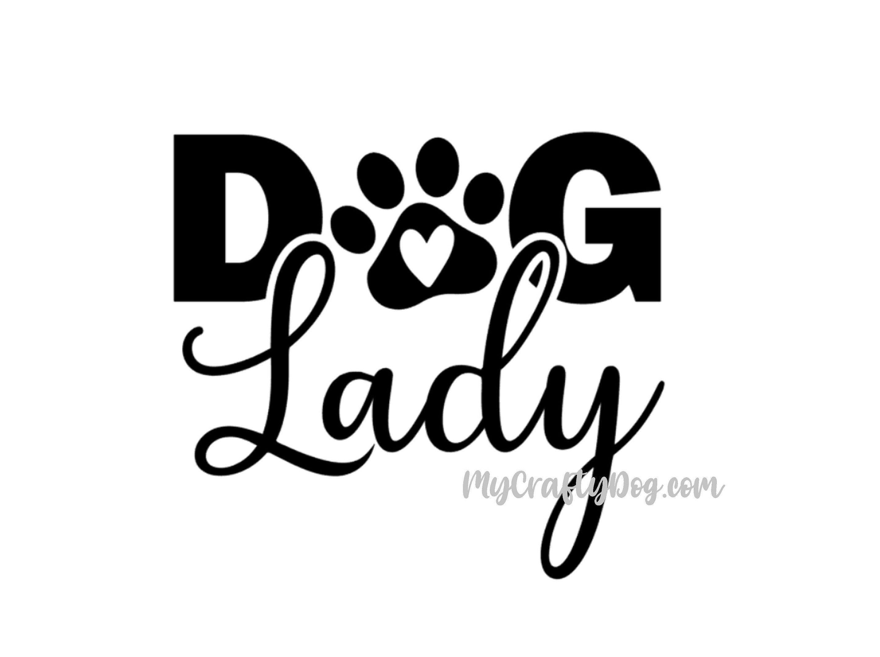 Dog Lady Car Decal / Sticker - My Crafty Dog