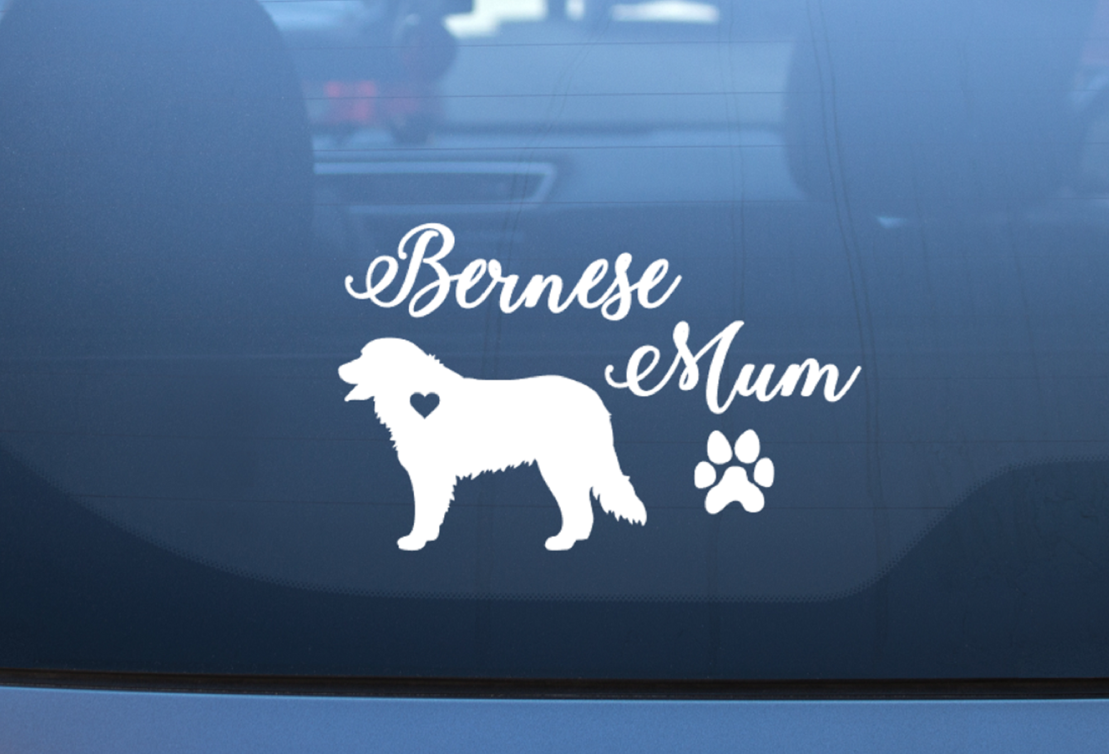 Bernese Mum Sticker Car Decal
