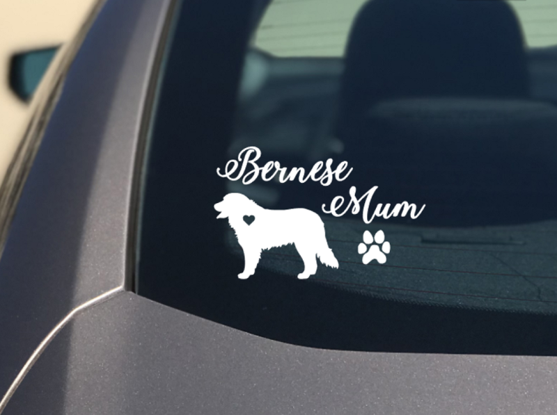 Bernese Mountain Dog Decal, High Quality Vinyl sticker suitable for cars, windows, laptops