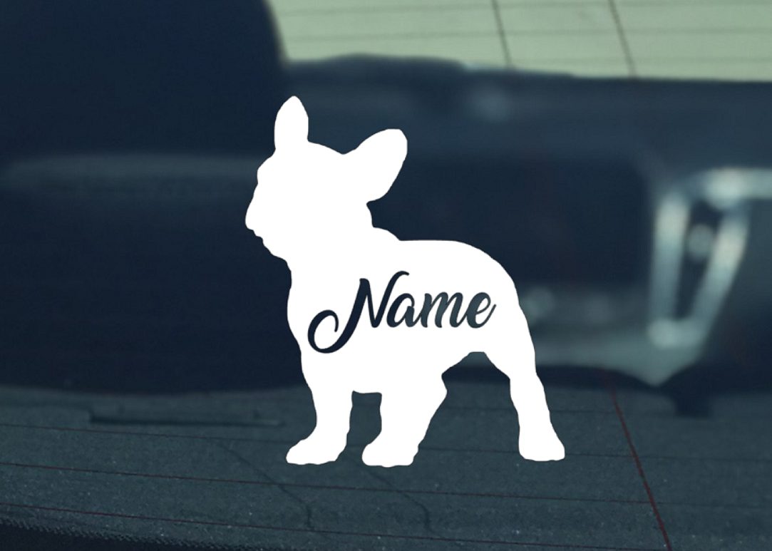 Custom French Bulldog Silhouette Sticker
