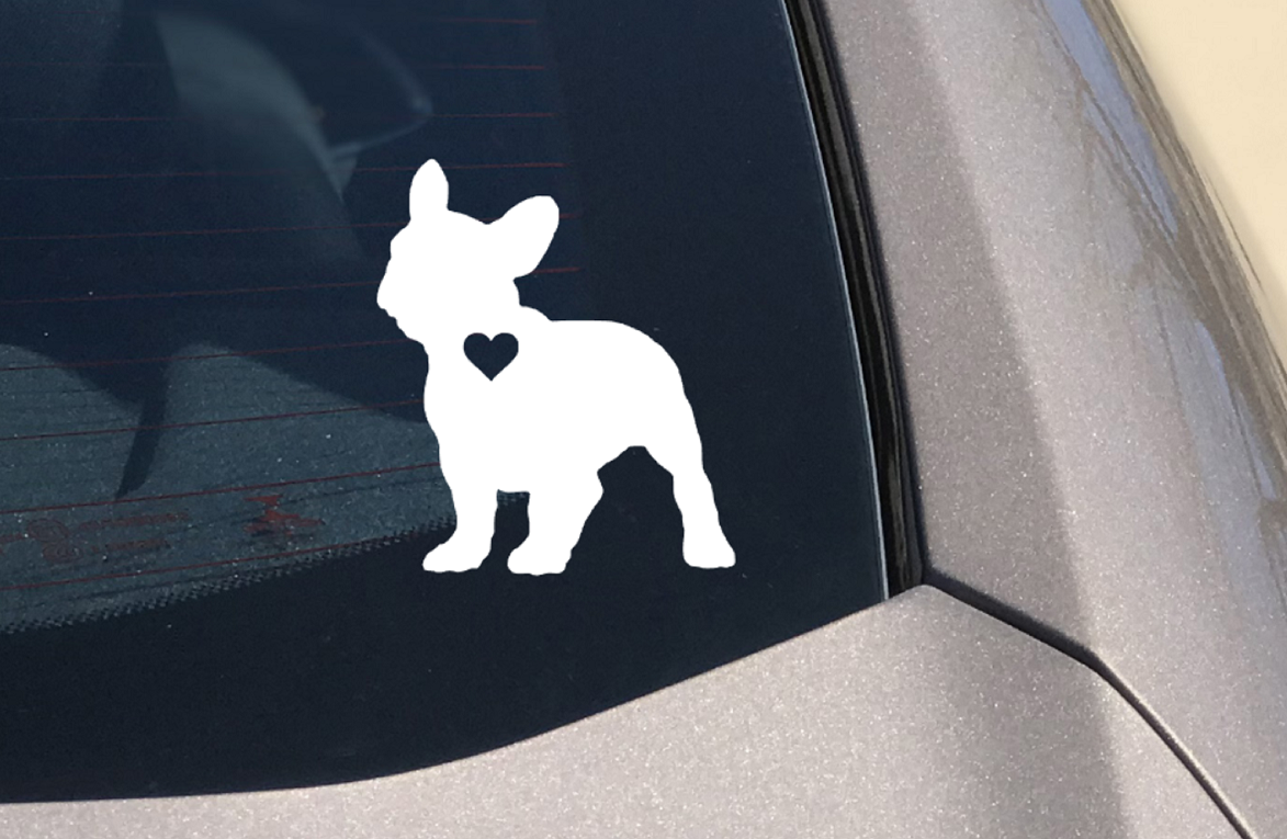 Custom French Bulldog Silhouette Sticker