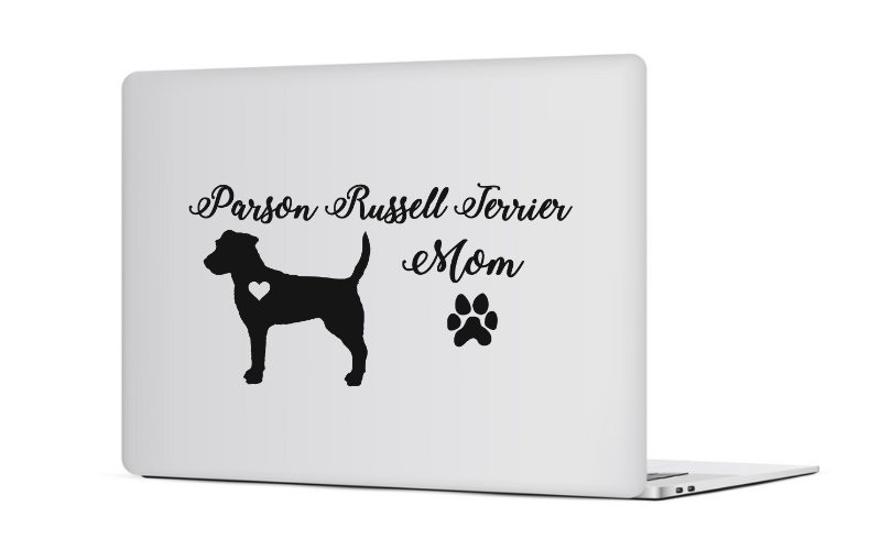 Parson Russell Terrier Mum Sticker (Vinyl Car Decal)