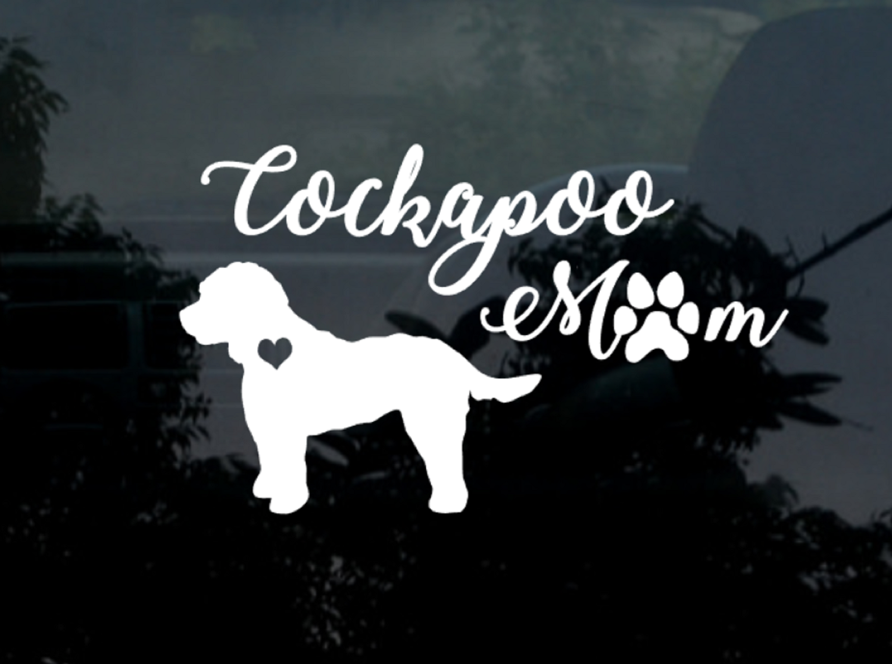 Cockapoo Mum Decal – My Crafty Dog