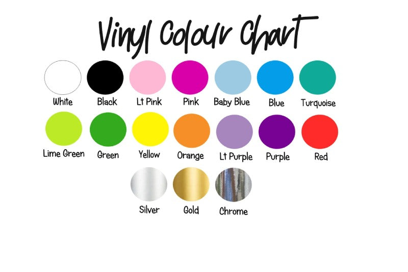 My Crafty Dog colour chart