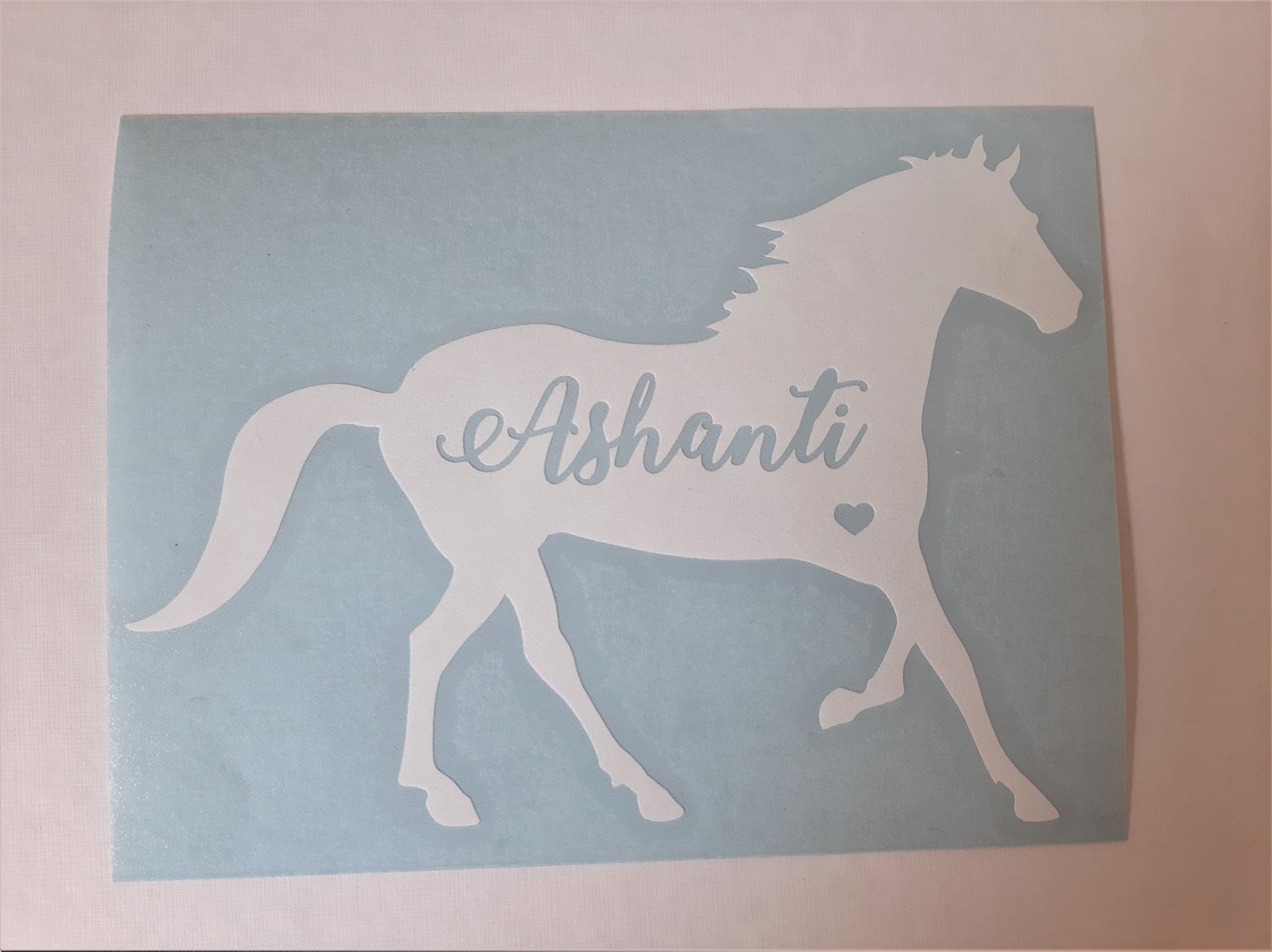 Personalized Horse Decal - My Crafty Dog