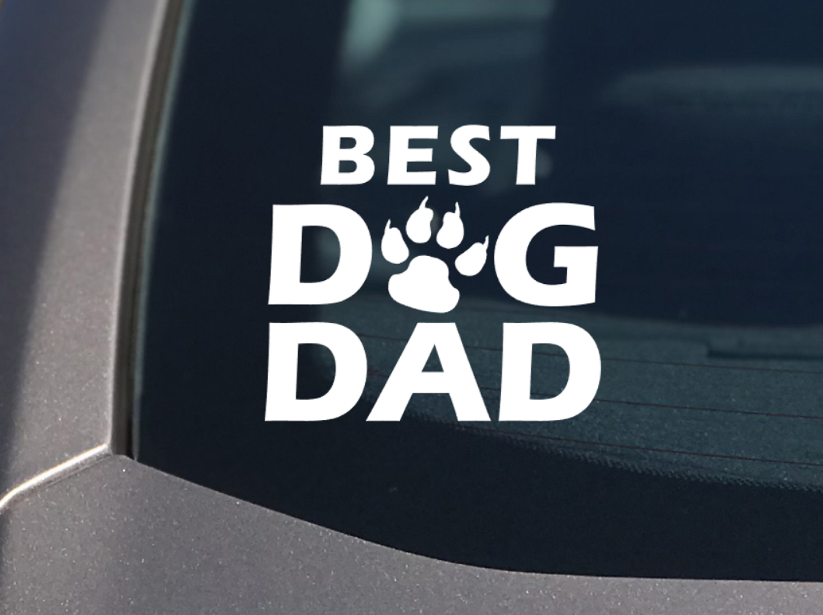 Best Dad Dog Ever Sticker - My Crafty Dog