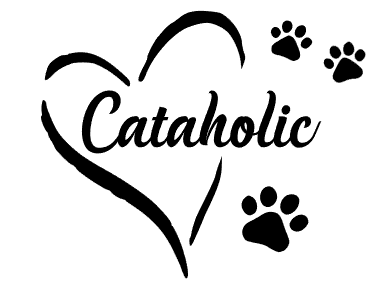 Cataholic Heart and Paw Dog Car Decal / Sticker - My Crafty Dog