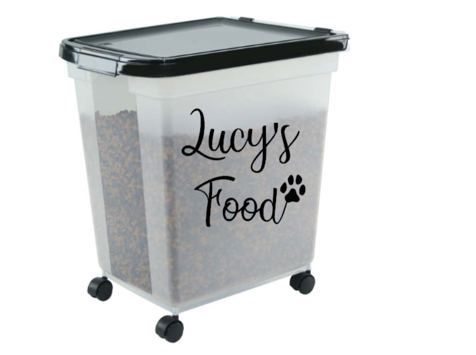 Personalised Pet Food Label. Customized Cat or Dog Food Sticker - My Crafty Dog