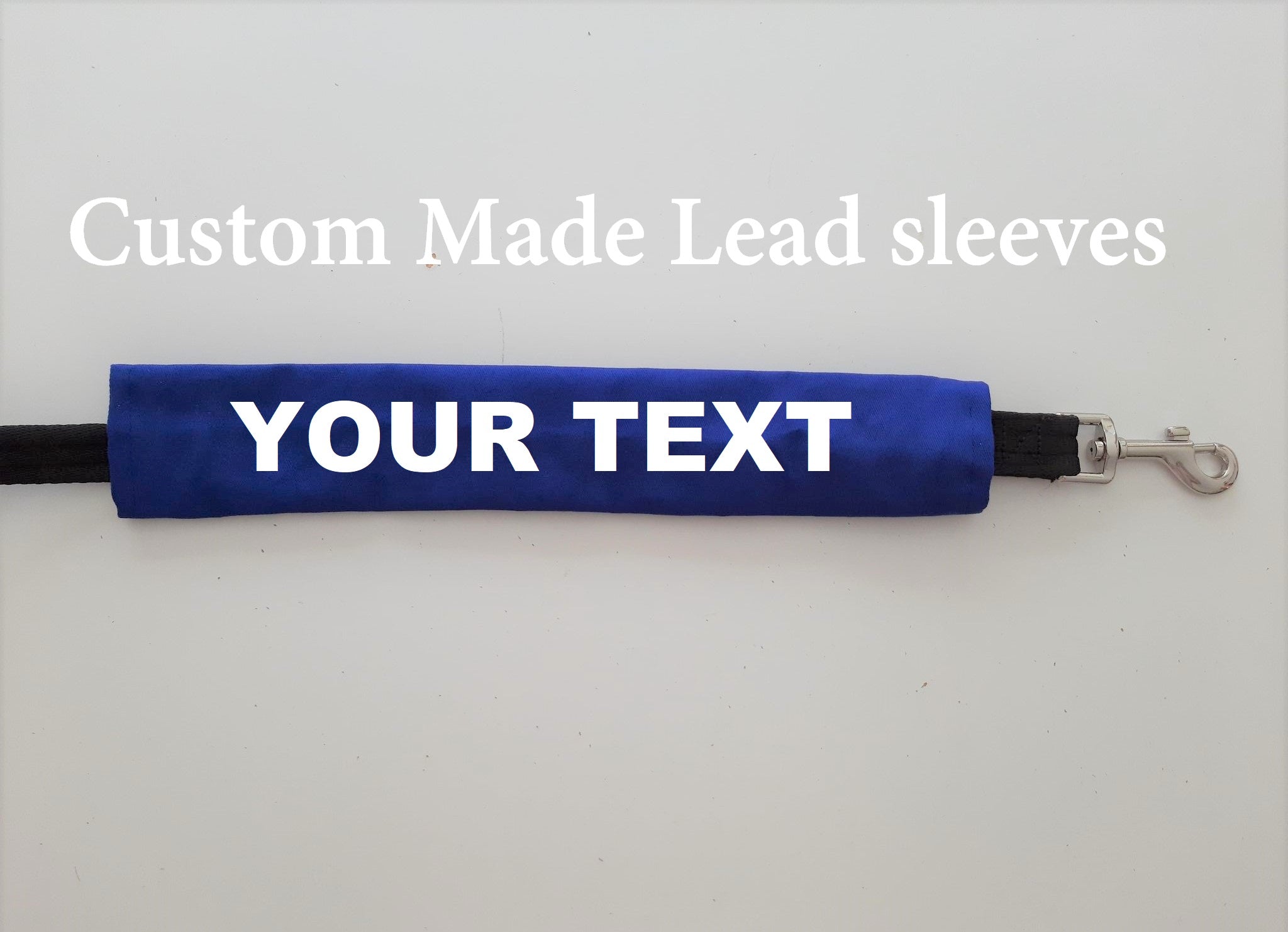 Custom Dog Lead Sleeve YOUR TEXT Reactive, No Dogs Leash, Do Not Approach, Friendly, In Training