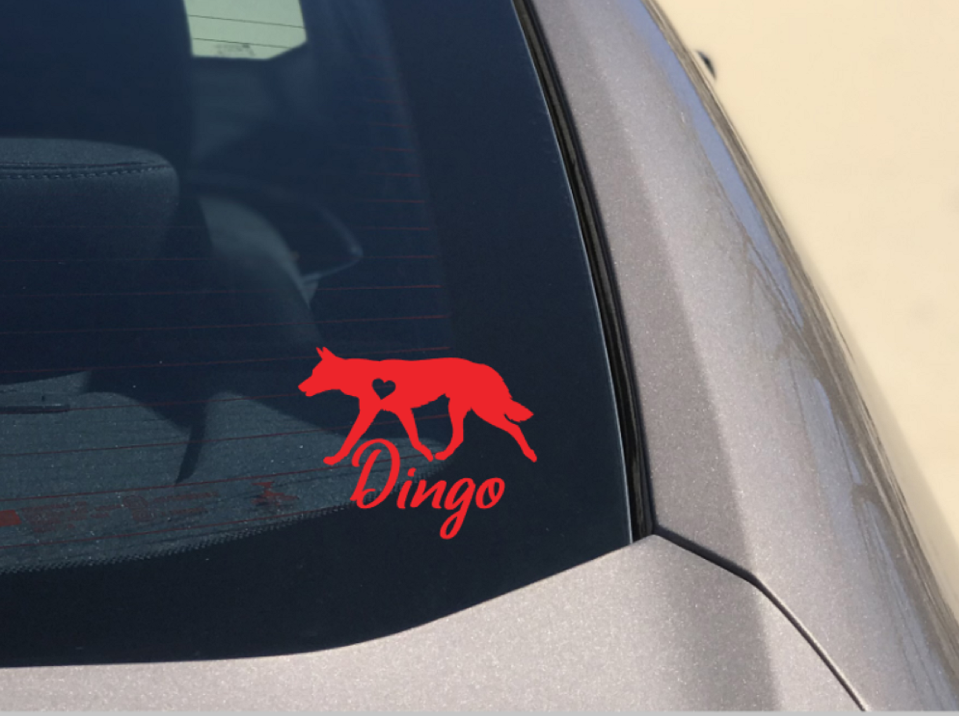 Dingo Car Decal - My Crafty Dog