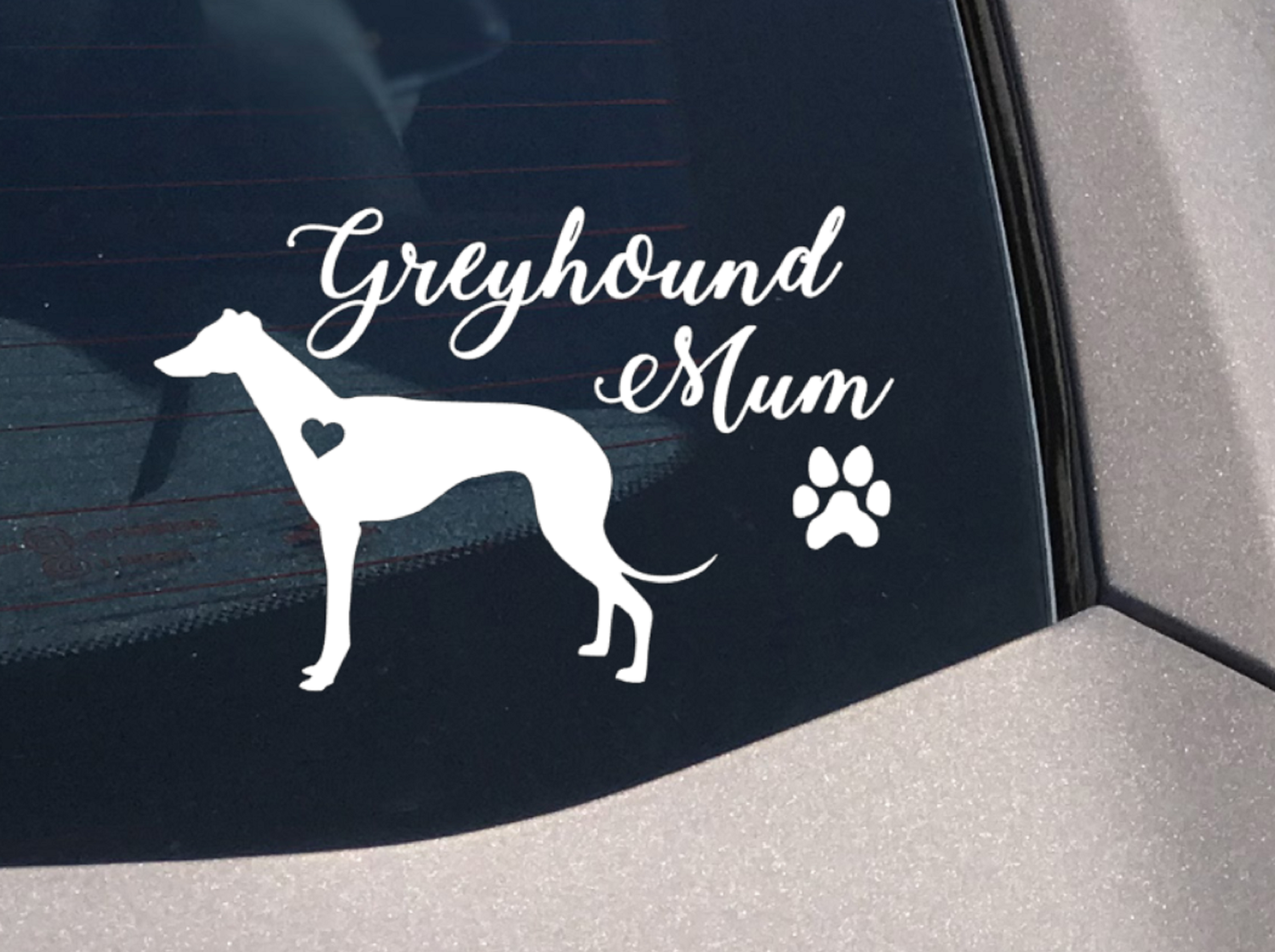 Greyhound Mum Decal - My Crafty Dog