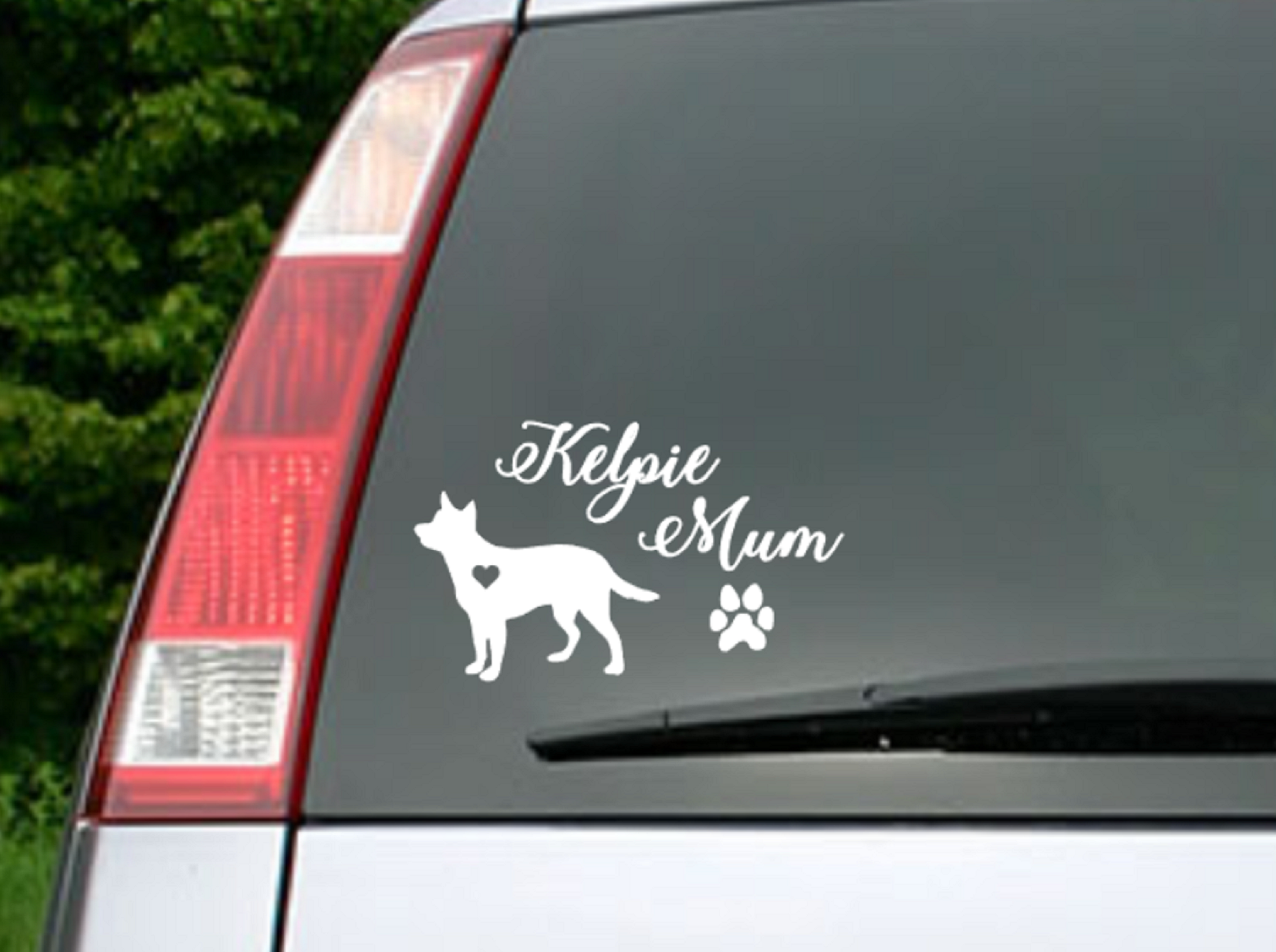 Kelpie Mum Sticker Car Decal - My Crafty Dog