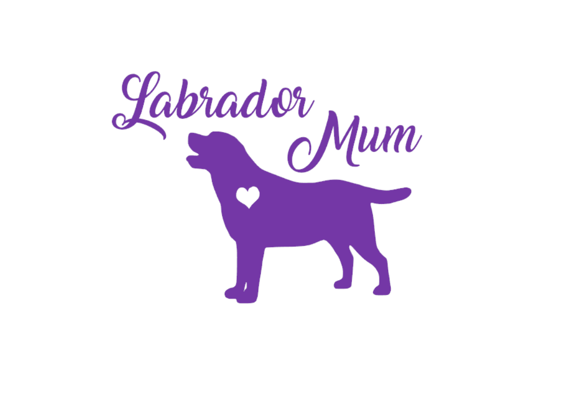 Labrador Mum Decal Adult with Heart - My Crafty Dog