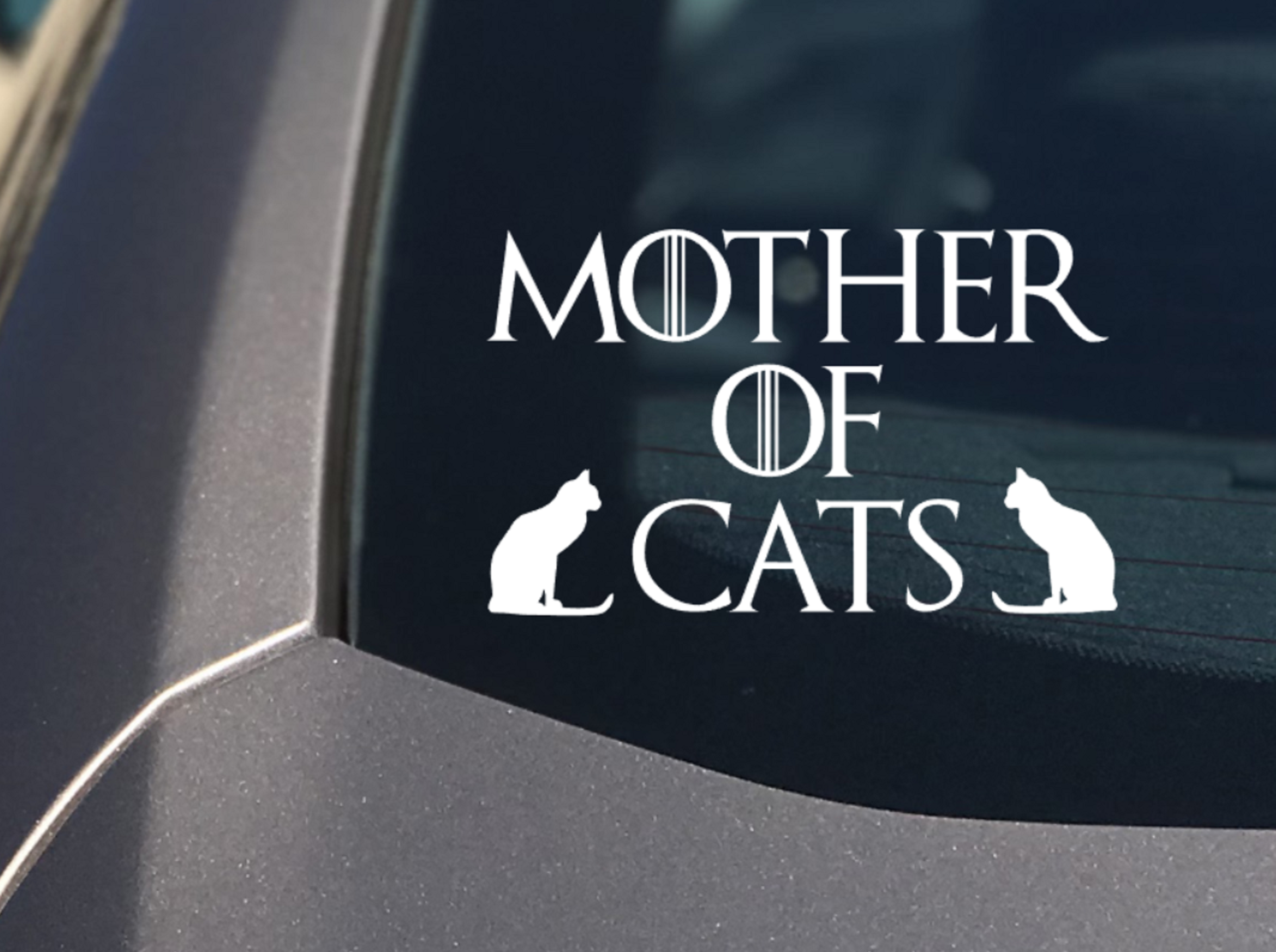 Mother of Cats Cat Decal / Sticker - My Crafty Dog