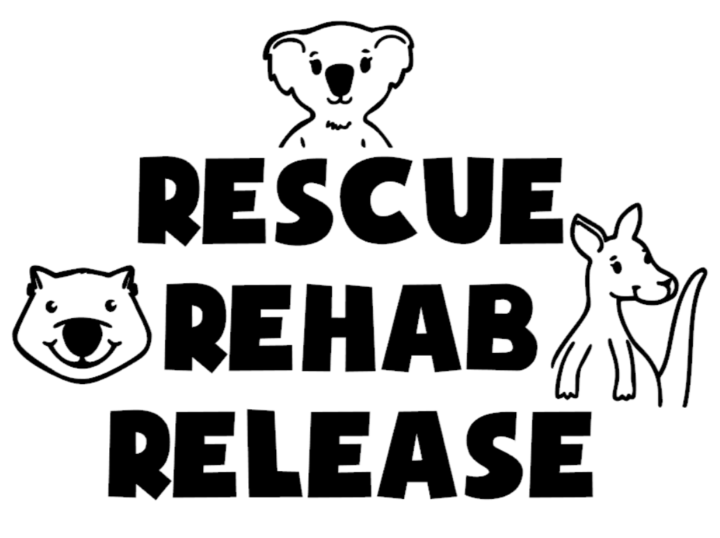 Rescue Rehab Release Car Decal / Sticker. Saving Native Australian Wildlife - My Crafty Dog