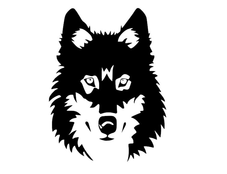 Wolf Head Car Decal Vinyl Sticker - My Crafty Dog