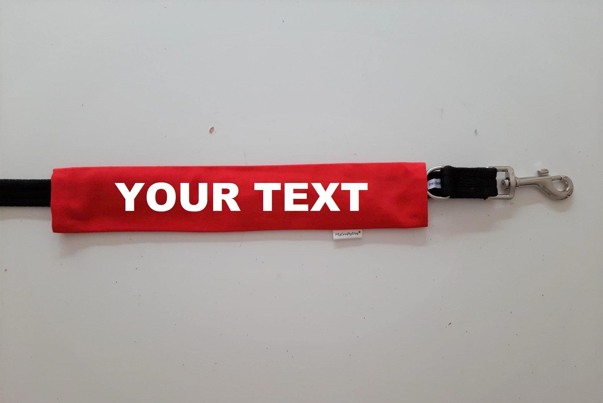 Custom Dog Lead Sleeve YOUR TEXT Reactive, No Dogs Leash, Do Not Approach, Friendly, In Training