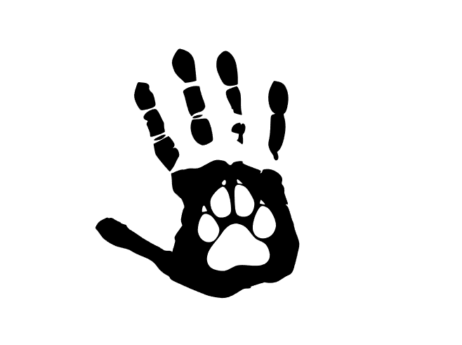 Hand and Paw Print Car Decal / Sticker, Dog car decal, Cat Car Decal, Pet Sticker - My Crafty Dog