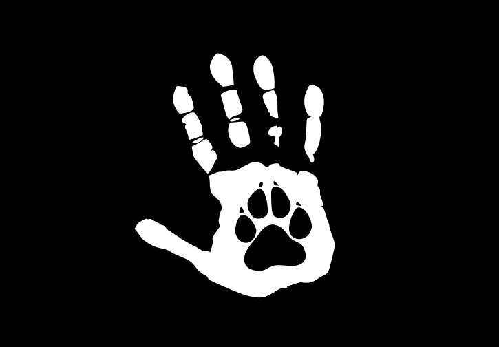 Hand and Paw Print Car Decal / Sticker, Dog car decal, Cat Car Decal, Pet Sticker - My Crafty Dog