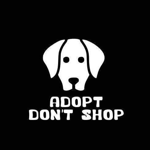 Adopt Don't Shop Decal / Sticker - My Crafty Dog