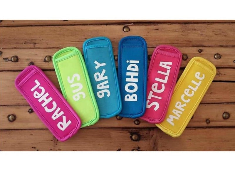 Personalised Icy Pole Holders, Zooper Dooper Cover, Eco-friendly Kids Gift, Custom Kids gift, Personalised Birthday Gift, Christmas Stocking - My Crafty Dog