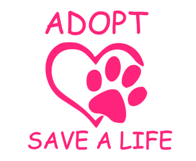 Adopt Save a Life Sticker - My Crafty Dog
